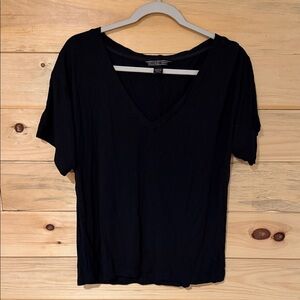 Victoria's Secret Classic Black V-Neck Tee